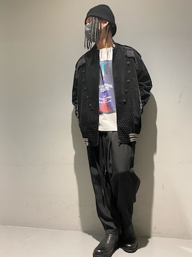 「KMRii」｜「アイテム（ジャケット/アウター）」を使った、☹MASATO☻さん（メンズ・175cm）の冬コーディネート