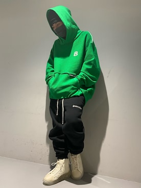 パーカーを使った 緑 のメンズ人気ファッションコーディネート ユーザー ショップスタッフ Wear