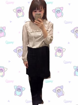 「スワン」｜クリィミーららさん（レディース・157cm）の冬コーディネート
