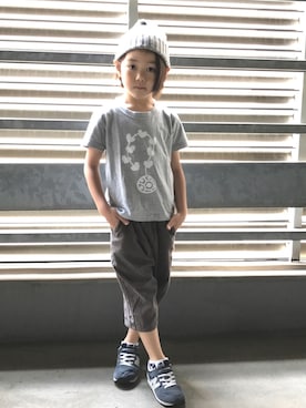 「NEW BALANCE（ニューバランス）の◆new balance KV996（スニーカー）」を使った、SONAREさん（キッズ・110cm）の夏コーディネート