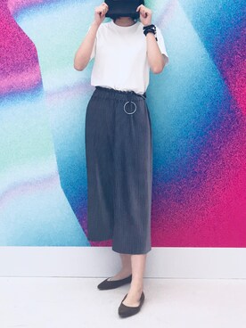 「cache cache（カシュ カシュ）のアイテム（チノパンツ）」を使った、Paige你派哥呀さん（レディース・172cm）の春コーディネート