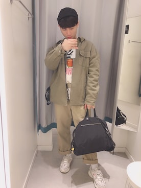「NIKE（ナイキ）のアイテム（財布/小物）」を使った、ミンミンさん（メンズ・171cm）の春コーディネート