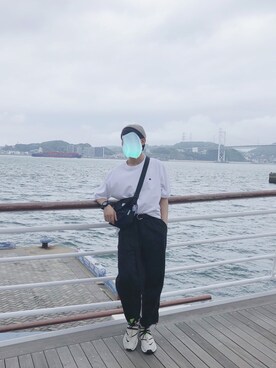 「G-SHOCK」｜「アイテム（ニットキャップ/ビーニー）」を使った、ミンミンさん（メンズ・170cm）の夏コーディネート