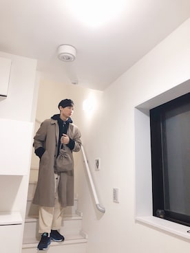 「Champion」｜「アイテム（ハンチング/ベレー帽）」を使った、ミンミンさん（メンズ・172cm）の春コーディネート