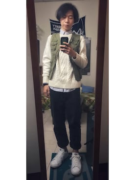 Canさん(メンズ・177cm)の冬コーディネート