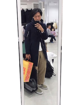 「A Day in the Life （アデイインザライフ）のアイテム（モッズコート）」を使った、Canさん（メンズ・177cm）の冬コーディネート
