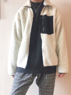 「COLONY 2139（コロニートゥーワンスリーナイン）のアイテム（ブルゾン）」を使った、Takumuさん（メンズ・176cm）の冬コーディネート