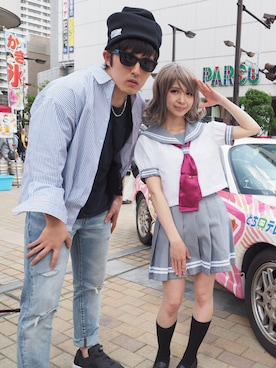 「アニメ」｜KAZUさん（メンズ・172cm）の春コーディネート