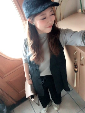 「DEVASTEE（ディバステ）のアイテム」を使った、ささん（レディース・150cm）の秋コーディネート