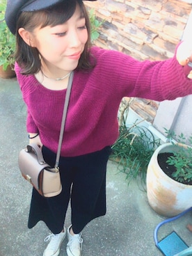 「jujube（ジュジュブ）のアイテム」を使った、ささん（レディース・150cm）の秋コーディネート