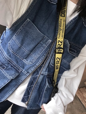 「FR2」｜「アイテム（その他アウター）」を使った、さななさん（レディース・154cm）の春コーディネート