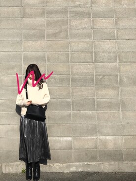 「LUCA/LADY LUCK LUCA（ルカ/レディラックルカ）のアイテム（スカート）」を使った、bu-mrbuさん（レディース・162cm）の冬コーディネート