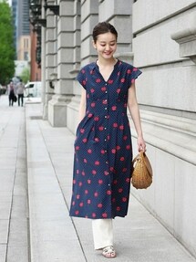 IENA（イエナ）の「ドットスキッパーシャツワンピース◇（ワンピース