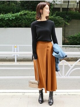 「IENA」｜「アイテム（デニムジャケット）」を使った、endoさん（レディース・162cm）の夏コーディネート
