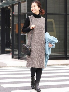 endoさん（レディース・162cm）の冬コーディネート