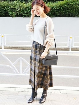 endoさん（レディース・162cm）の冬コーディネート