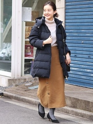 イエナ IENA　2018AW　Aラインダウンコート　ネイビー 20181218195052785_320.jpg