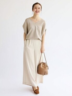 「IENA（イエナ）のアイテム（パンプス）」を使った、endoさん（レディース・162cm）の夏コーディネート