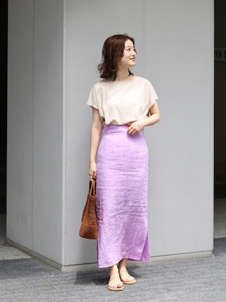 IENA（イエナ）の「リネン タイトスカート◇（スカート）」 - WEAR