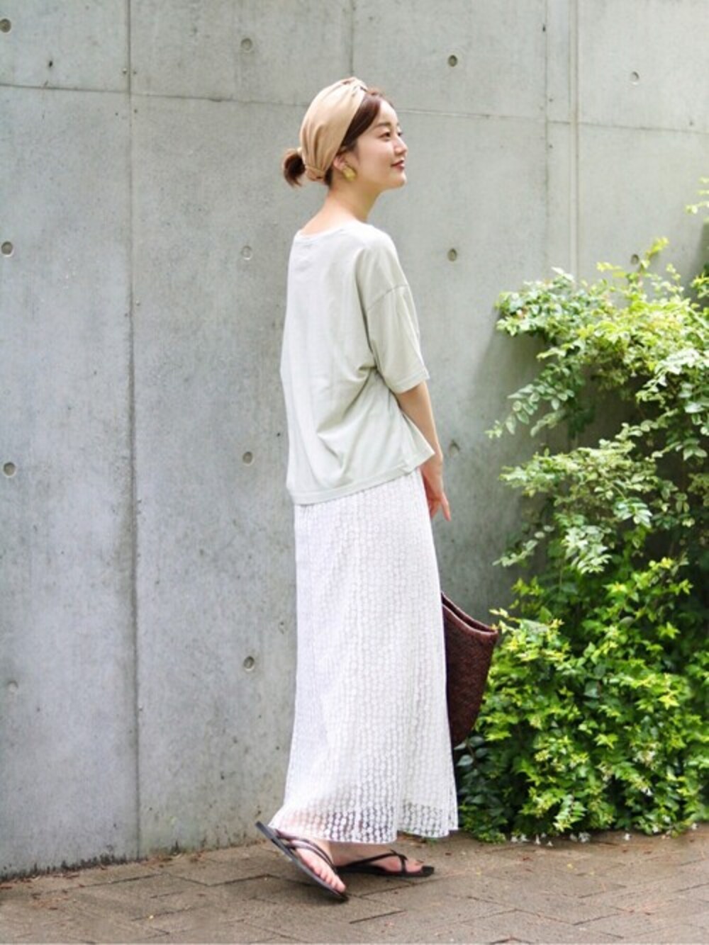 IENA♡3Dフラワーレーススカート - ロングスカート