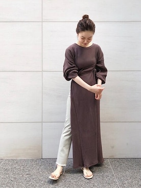 BASERANGE/ベースレンジ】SHAW LONG SLEEVE KAFTAN ワンピース◇を使っ ...