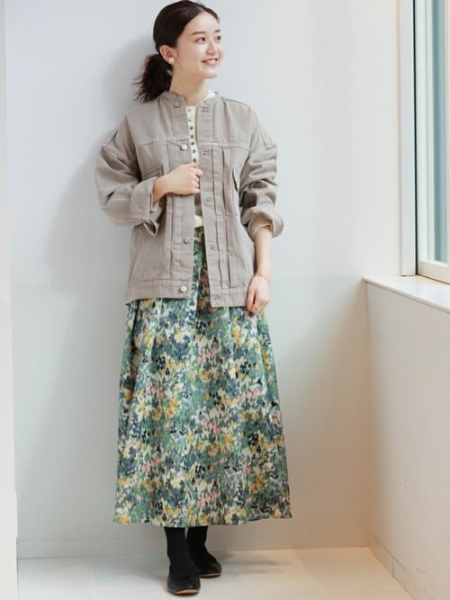 IENA カラー チノリメイクルーズブルゾン ¥27,500 ゆったり IENA（イエナ）の「カラーチノリメイクルーズブルゾン
