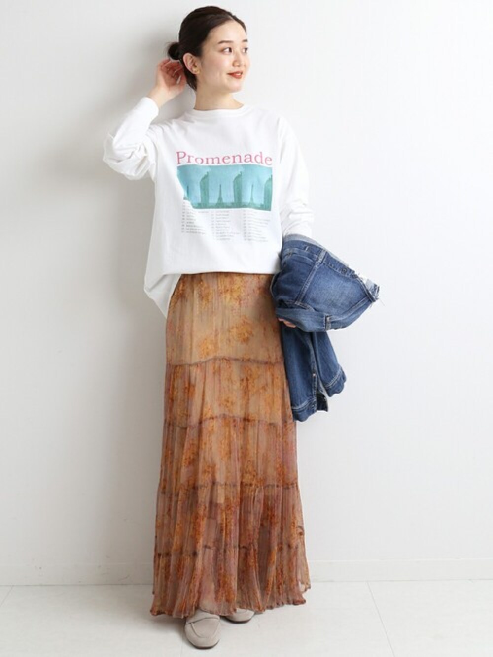イエナ PROMENADE ロングスリーブ Tシャツ IENA（イエナ）の「PROMENADE ロングスリーブ Tシャツ◇（Tシャツ