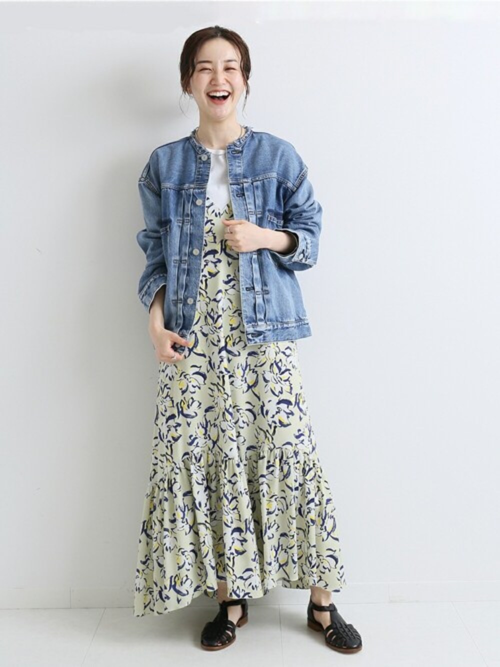 IENA（イエナ）の「リメイクタックデニムブルゾン◇（ブルゾン）」 - WEAR