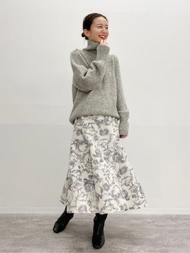 「VERMEIL par iena（ヴェルメイユパーイエナ）のアイテム（ニット/セーター）」を使った、endoさん（レディース・162cm）の秋コーディネート