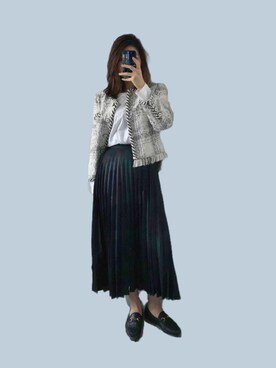 「chanel」｜「アイテム（ブルゾン）」を使った、marinazzmyさん（レディース・164cm）の春コーディネート