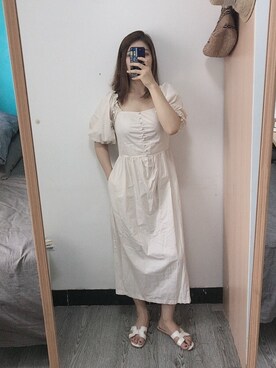「通勤穿搭」｜「アイテム（ワンピース）」を使った、marinazzmyさん（レディース・164cm）の夏コーディネート