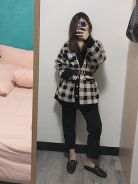 「盐系风格」｜「アイテム（ローファー）」を使った、marinazzmyさん（レディース・164cm）の夏コーディネート