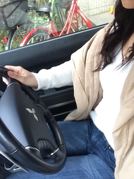 「YEVS（イーブス）のアイテム（ジャケット/アウター）」を使った、ちゃーちゃんさん（レディース・166cm）の春コーディネート