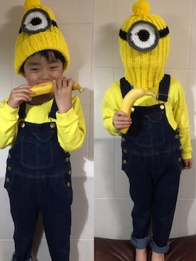 「バレンタインデートスタイル」｜「アイテム（帽子）」を使った、じょうsanさん（キッズ・110cm）の冬コーディネート