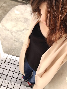 「アイテム（ファンデーション、パープル系）」を使った、あやさん（レディース・163cm）の秋コーディネート