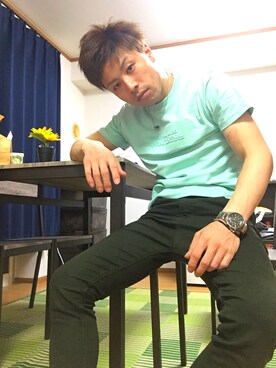 「semantic design（セマンティックデザイン）のアイテム」を使った、kさん（メンズ・163cm）の夏コーディネート