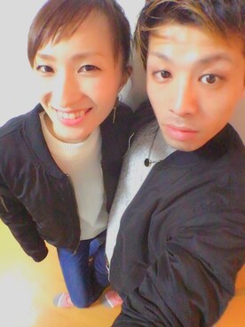 「BACK NUMBER（バックナンバー）のアイテム（MA-1）」を使った、kさん（メンズ・163cm）の秋コーディネート