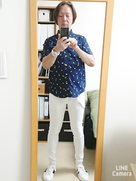 「アイテム（トップス）」を使った、TAOsanさん（メンズ・172cm・50代）の夏コーディネート