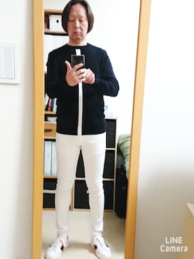 「Buffalo Bobs（バッファローボブズ）のアイテム（パンツ）」を使った、TAOsanさん（メンズ・172cm）の冬コーディネート