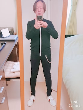 「Buffalo Bobs（バッファローボブズ）のアイテム（パンツ）」を使った、TAOsanさん（メンズ・172cm）の冬コーディネート