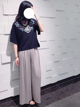 「MONKI（モンキ）のアイテム（シューズ）」を使った、ゆいさん（レディース・162cm）の夏コーディネート