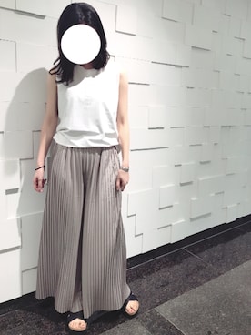 「MONKI（モンキ）のアイテム（シューズ）」を使った、ゆいさん（レディース・162cm）の夏コーディネート