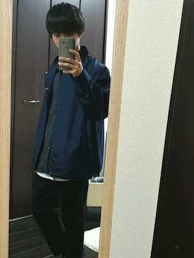 「KANGOL（カンゴール）のアイテム（その他アウター）」を使った、yuna(低身長)さん（メンズ・161cm）の秋コーディネート
