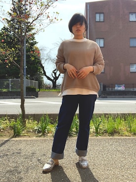 「ESPERANZA（エスペランサ）のアイテム（その他シューズ）」を使った、S.Yukiさん（レディース・156cm）の春コーディネート