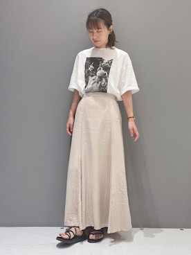 「SEVENDAYS=SUNDAY（セブンデイズサンデイ）のアイテム」を使った、イマイさん（レディース・156cm）の夏コーディネート