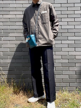 「LIWLE（リウル）のアイテム」を使った、くろさん（メンズ・172cm）の春コーディネート