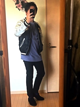 「RUDE GALLERY（ルードギャラリー）のアイテム（その他アウター）」を使った、Masato Kurosakiさん（メンズ・174cm）の冬コーディネート