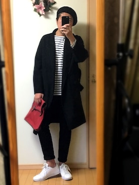 「Herve Chapelier（エルベシャプリエ）のアイテム（ハンドバッグ）」を使った、Masato Kurosakiさん（メンズ・174cm）の春コーディネート