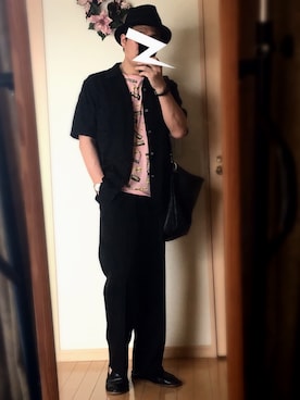 「ロックT」｜「アイテム（スリッポン）」を使った、Masato Kurosakiさん（メンズ・174cm）の春コーディネート