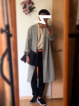 「ユニクロU」｜「アイテム（その他アウター）」を使った、Masato Kurosakiさん（メンズ・174cm）の秋コーディネート